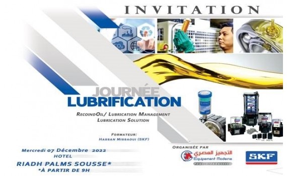 Journée technique équipement moderne avec SKF Tunisie sur la lubrification  
